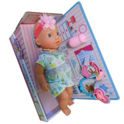 Bebeluș interactiv cu biberon și suzetă Tutu Love, 35 cm