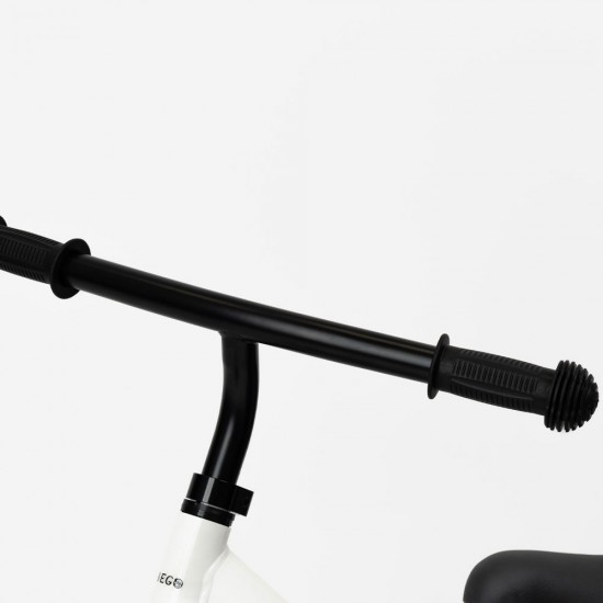 Bicicletă de echilibru, fără pedale, pentru copii, Bebego GORGO alb