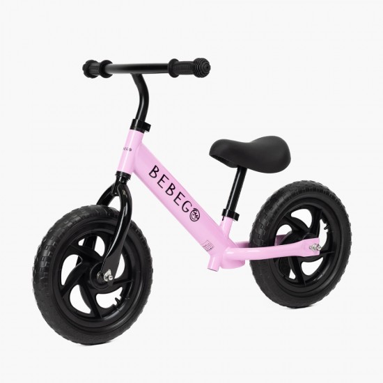 Bicicletă de echilibru, fără pedale, pentru fete, Bebego GORGO roz