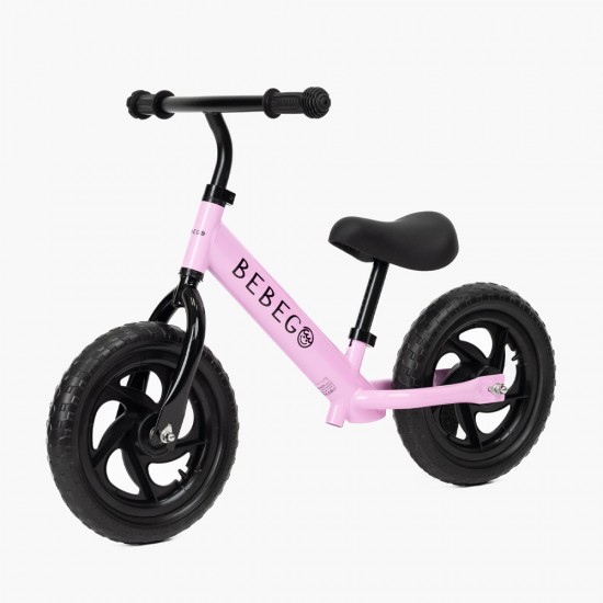 Bicicletă de echilibru, fără pedale, pentru fete, Bebego GORGO roz