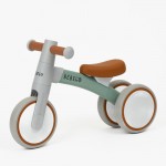 Bicicletă de echilibru NONO, fără pedale, cu 3 roți pentru copii, de la 1 an, verde