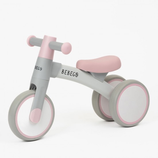 Bicicletă de echilibru NONO, fără pedale, cu 3 roți pentru fete, de la 1 an, roz