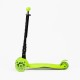 Trotinetă pliabilă WIGO, cu 3 roți și lumini LED, pentru copii, verde