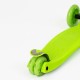 Trotinetă pliabilă WIGO, cu 3 roți și lumini LED, pentru copii, verde