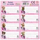 Autocolant pentru cărți și caiete cu 8 etichete, model Cleo & Frank - câini