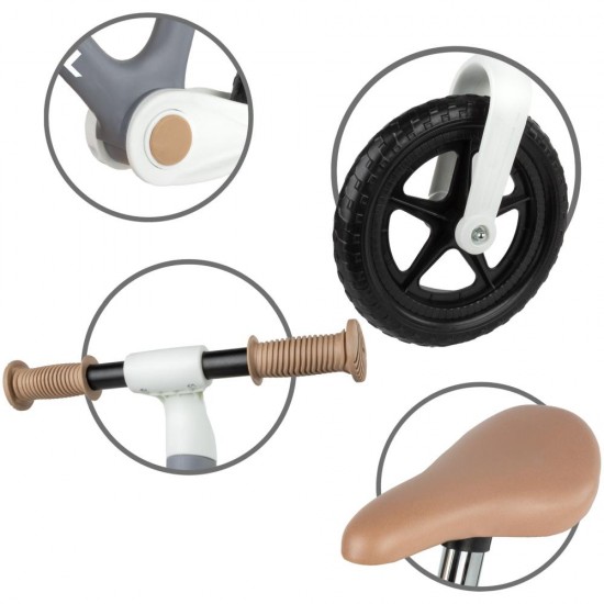 Bicicletă fără pedale Kidwell FLEX, pliabilă, gri