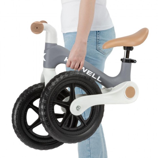 Bicicletă fără pedale Kidwell FLEX, pliabilă, gri