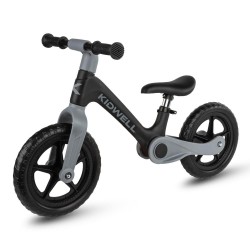 Bicicletă fără pedale Kidwell FLEX, pliabilă, negru/gri
