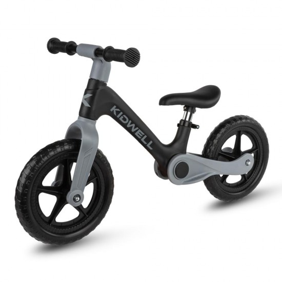 Bicicletă fără pedale Kidwell FLEX, pliabilă, negru/gri