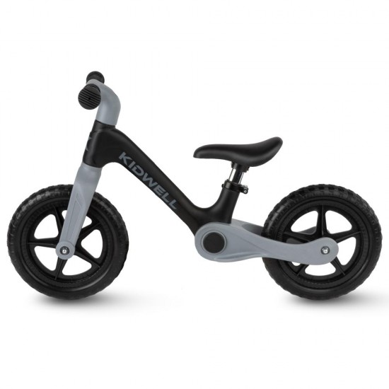 Bicicletă fără pedale Kidwell FLEX, pliabilă, negru/gri