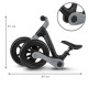 Bicicletă fără pedale Kidwell FLEX, pliabilă, negru/gri