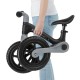 Bicicletă fără pedale Kidwell FLEX, pliabilă, negru/gri