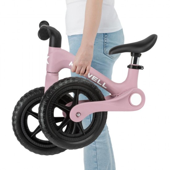 Bicicletă fără pedale Kidwell FLEX, pliabilă, roz