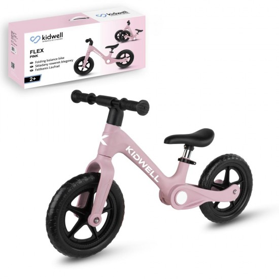 Bicicletă fără pedale Kidwell FLEX, pliabilă, roz