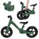 Bicicletă fără pedale Kidwell FLEX, pliabilă, verde