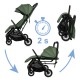 Cărucior sport pliabil Kidwell AURO – Frosty Green, până la 22 kg