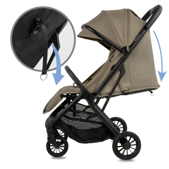 Cărucior sport pliabil Kidwell AURO – maro alună (Hazelnut Brown), până la 22 kg