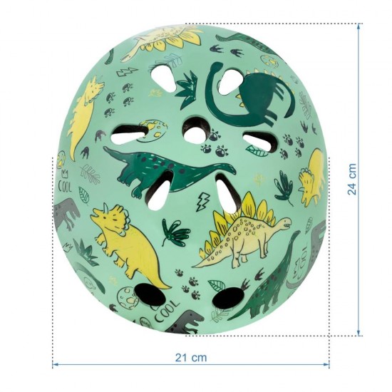Cască de protecție copii ORIX Plus, Dinosaur – Mărimea M