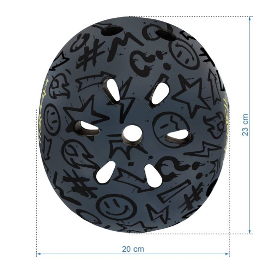 Cască de protecție copii ORIX Plus, Graffiti – Mărimea M
