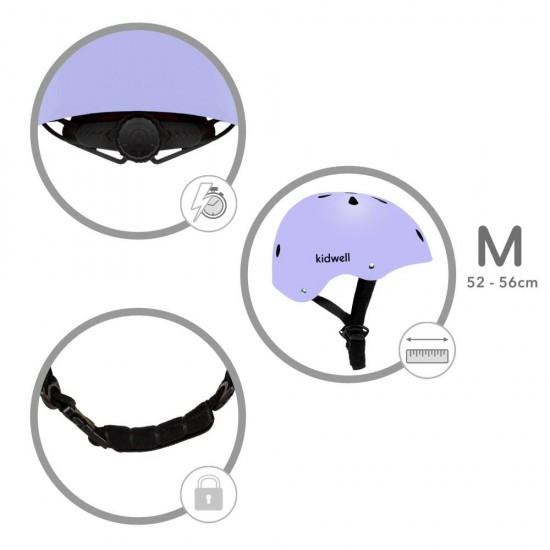 Cască de protecție copii ORIX Plus, mov – Mărimea S