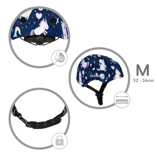 Cască de protecție copii ORIX Plus, Unicorni – Mărimea M