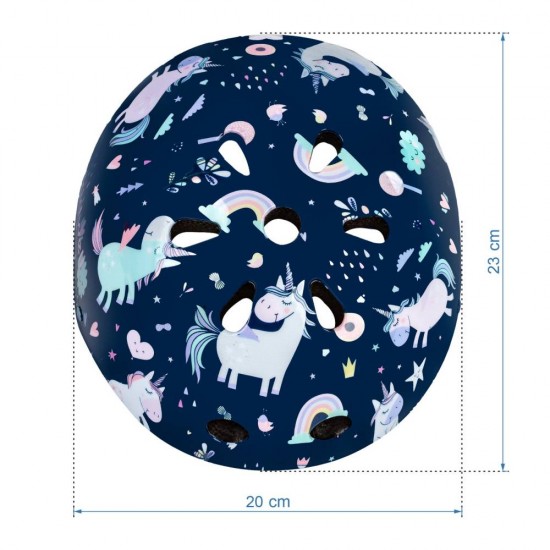 Cască de protecție copii ORIX Plus, Unicorni – Mărimea S