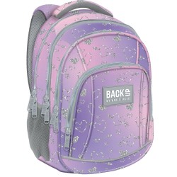 Ghiozdan ergonomic fete, Backup,4 compartimente, model inimioare