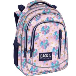 Ghiozdan ergonomic fetițe, 3 compartimente, BackUp, model baloane colorate