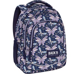 Ghiozdan ergonomic scoală pentru fete, BackUp, model aquarel fluturi