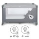Kidwell BLISSY BASIC Stone Gray – pătuț de călătorie pliabil