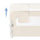 Protecție laterală pat, Cori Beige 150 cm, înălțime reglabilă 50-65 cm, cu plasă respirabilă și un buzunar