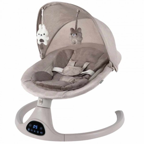 Kidwell LUVI Beige, balansoar electric și șezlong 2 în 1 pentru bebeluși, bej