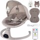 Kidwell LUVI Beige, balansoar electric și șezlong 2 în 1 pentru bebeluși, bej