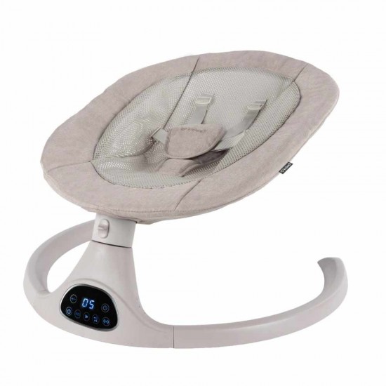 Kidwell LUVI Beige, balansoar electric și șezlong 2 în 1 pentru bebeluși, bej