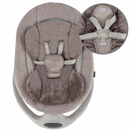 Kidwell LUVI Beige, balansoar electric și șezlong 2 în 1 pentru bebeluși, bej