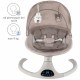 Kidwell LUVI Beige, balansoar electric și șezlong 2 în 1 pentru bebeluși, bej