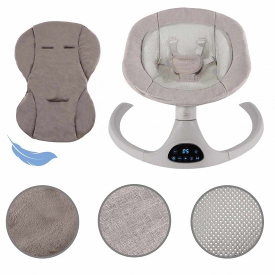 Kidwell LUVI Beige, balansoar electric și șezlong 2 în 1 pentru bebeluși, bej