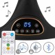 Kidwell LUVI Black, balansoar electric și șezlong 2 în 1 pentru bebeluși, negru