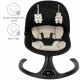 Kidwell LUVI Black, balansoar electric și șezlong 2 în 1 pentru bebeluși, negru