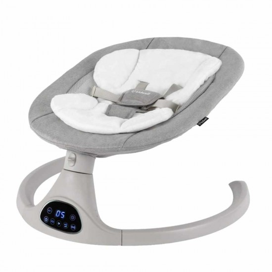 Kidwell LUVI Gray, balansoar electric și șezlong 2 în 1 pentru bebeluși, gri