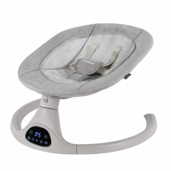 Kidwell LUVI Gray, balansoar electric și șezlong 2 în 1 pentru bebeluși, gri
