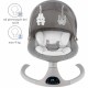Kidwell LUVI Gray, balansoar electric și șezlong 2 în 1 pentru bebeluși, gri