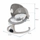 Kidwell LUVI Gray, balansoar electric și șezlong 2 în 1 pentru bebeluși, gri