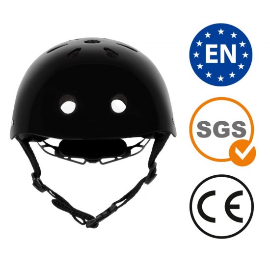 Cască de protecție copii ORIX II, negru – Mărimea S (48–52 cm)
