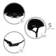 Cască de protecție copii ORIX II, negru – Mărimea S (48–52 cm)