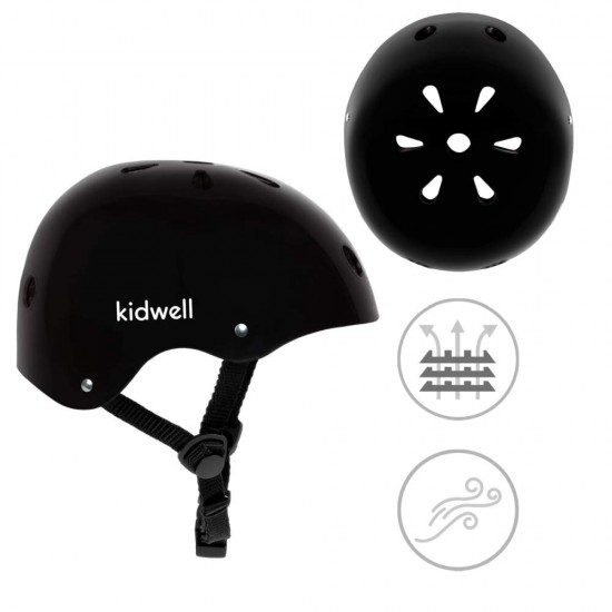 Cască de protecție copii ORIX II, negru – Mărimea S (48–52 cm)