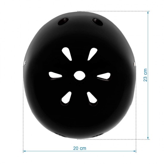 Cască de protecție copii ORIX II, negru – Mărimea S (48–52 cm)