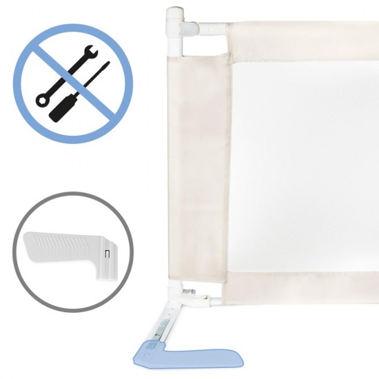 Bară de siguranță pentru pat TIVA Beige 160 cm