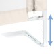 Bară de siguranță pentru pat TIVA Beige 160 cm