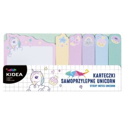 Notițe autoadezive colorate - Kidea unicorn